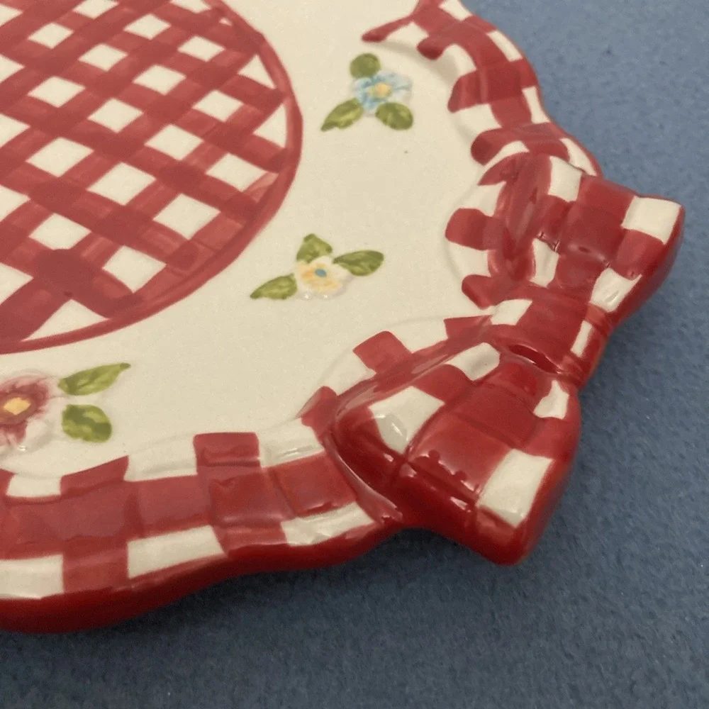 HTF Temp-tations by Tara Gingham Garden Red 16